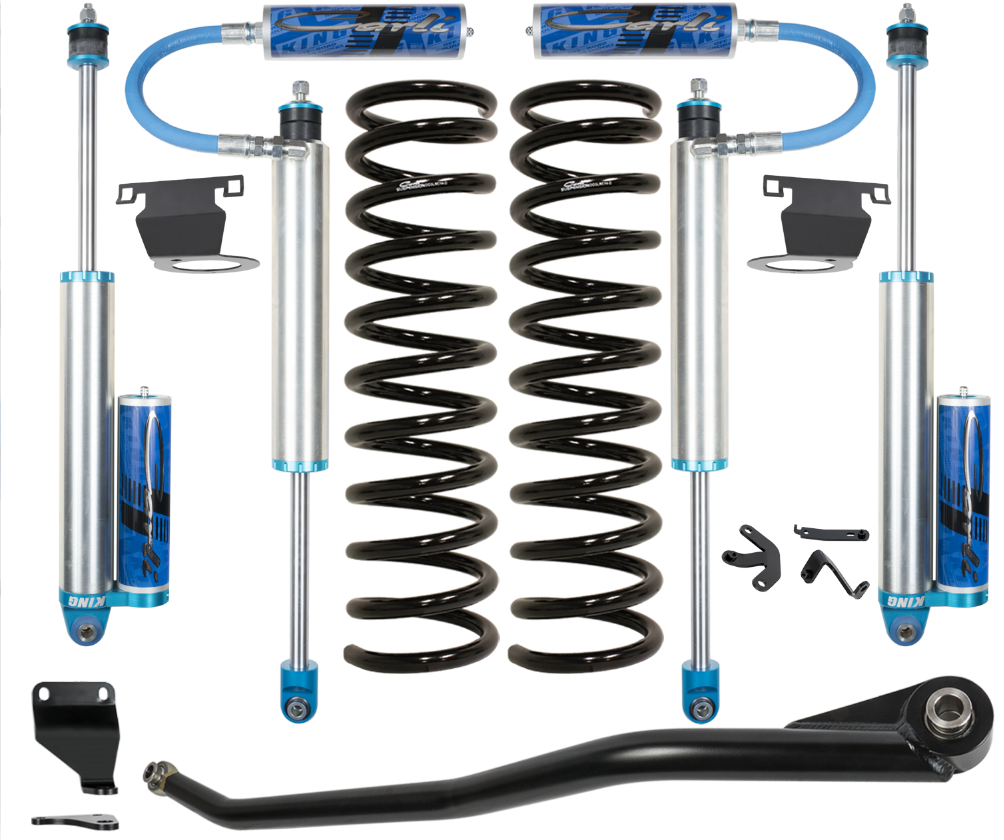 RAM 2500 CARLI SUSPNSION KIT 2.5 KINGS SHOCK LIFT KIT GVM UPGRADE TRACK BAR
