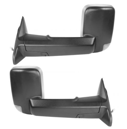 2018 Ram 1500/2500/3500 Power Fold Tow Mirror - Black