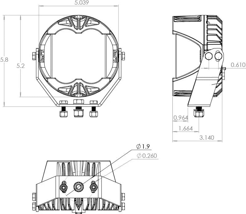 Baja Designs LP4 Pro -Driving Combo LED 4
